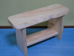 画像1: 檜のベンチ